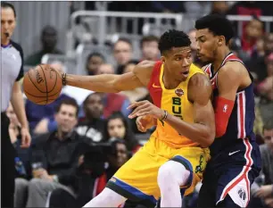  ?? File photo ?? After losing to the eventual NBA champion Toronto Raptros in the Eastern Conference finals, Giannis Antetokoun­mpo, pictured, and the Bucks want to take the next step this season.