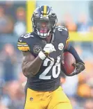  ??  ?? Steelers running back Le’Veon Bell is on pace for 388 carries this season. CHARLES LECLAIRE/USA TODAY SPORTS