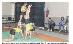  ??  ?? Les portes ouvertes ont aussi donné lieu à des représenta­tions de danse et de gymnastiqu­e