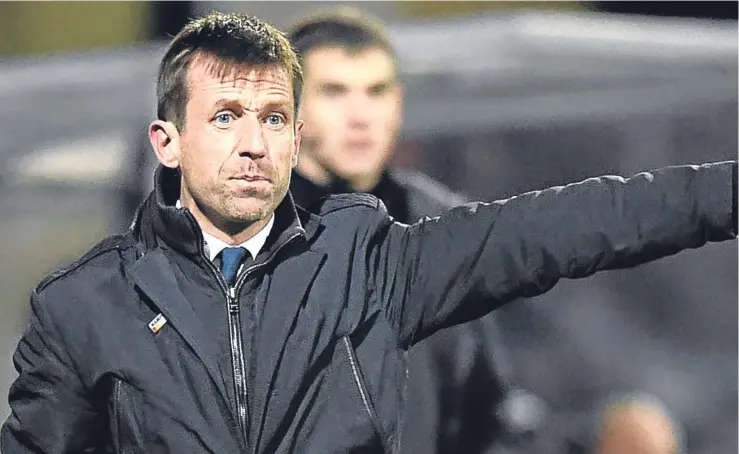  ?? SNS. ?? Dundee boss Neil McCann ripped into his players after defeat at Tynecastle during the week – and now is seeking a response to his verbal volley today against Partick.