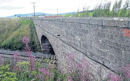  ??  ?? Abbeyton Bridge, also known as Cocketty Bridge, is beyond repair and will be demolished.