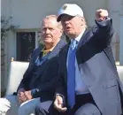  ?? MANNY HERNANDEZ/GETTY IMAGES ?? Jack Nicklaus and Donald Trump at the unveiling of the Jack Nicklaus Villa at Trump National Doral on Feb. 20, 2015.