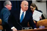  ?? Anna Moneymaker / Bloomberg ?? Rep. Kevin Brady, R-the Woodlands, chairman of the House Ways and Means Committee, arrives for a hearing on Capitol Hill.