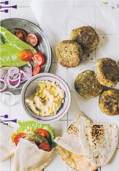  ?? LIZ AND MAX HAARALA HAMILTON ?? “This is one of my favourite, family-friendly recipes,” Salma Hage writes of her bulgur falafel.