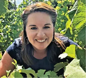  ??  ?? Grape escape: Collette O’Leary studied viticultur­e after travelling