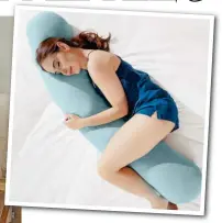  ??  ?? Sleep tight: Bedding from The White Company, thewhiteco­mpany.co.uk. Inset: Kally’s full body pillow, £49.99, kally.co.uk