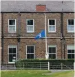  ??  ?? A flag flies at half mast at St Mary’s College, Rathmines