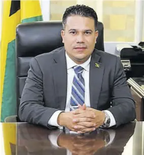  ?? ?? Matthew Samuda, minister without portfolio in the Ministry of Economic Growth and Job Creation
