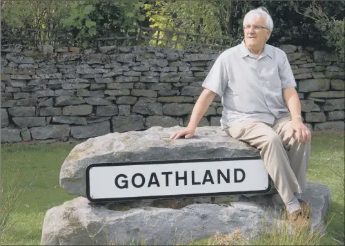  ?? PICTURE: TERRY CARROTT. ?? WRITER WITH HEART: Heartbeat’ author Peter Walker at Goathland, North Yorkshire, which bcame the setting for his fictional village of Aidensfiel­d.