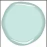  ??  ?? Benjamin Moore’s Artic Blue