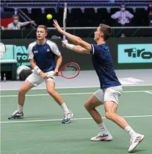  ?? AP ?? Doubles trouble: Salisbury (right) and Skupski are edged out