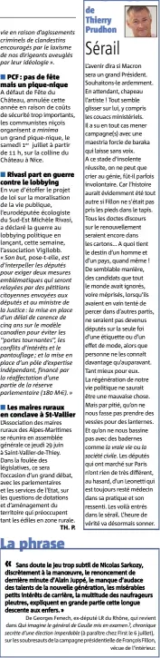  ?? De Georges Fenech, ex-député LR du Rhône, qui revient sur les soubresaut­s de la campagne présidenti­elle de François Fillon, vécue de l’intérieur. ??