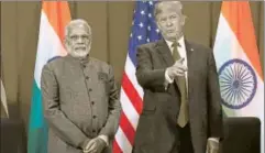  ?? REUTERS ?? US President Donald Trump with India's Prime Minister Narendra Modi, Manila, The Philippine­s, November 13, 2017