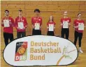  ?? BILD: DBB ?? Zu den sechs nominierte­n Talenten aus Niedersach­sen zählen (von links) Miran Evin und Ruben Köster