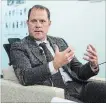  ?? JULIE JOCSAK THE ST. CATHARINES STANDARD ?? Walter Sendzik sits down for Chat with the Mayor on Monday.