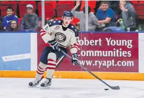  ?? — DOUG LOVE FILES ?? Surrey’s Michael Rasmussen has a big frame and had a knack for scoring goals in the WHL this season.