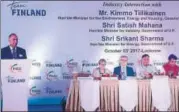  ?? HT PHOTO ?? Finland's energy minister Kimmo Tiilikaine­n (third from left) at the event in Lucknow on Tuesday.