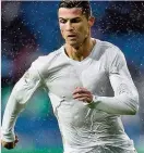  ??  ?? RON RAINS Ronaldo last night