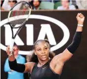  ?? PIC/PTI ?? William sisters, Serena and Venus (below) will face each other in the Australian Open final. Serena is on route to break Steffi Graf’s Open era record of 22 major wins