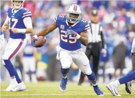  ?? ADRIAN KRAUS/AP FILE PHOTO ?? Buffalo Bills running back LeSean McCoy (25) is so far having the worst season of his career with 267 yards rushing and no touchdowns.