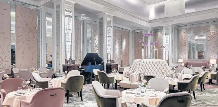  ??  ?? ●The Langham’s fine dining restaurant