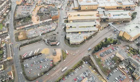  ??  ?? An aerial shot of North Westgate