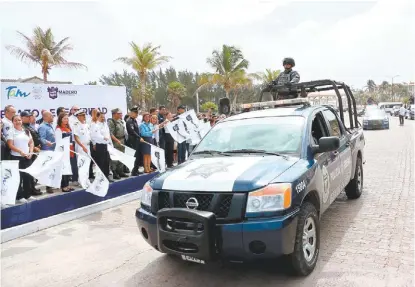  ?? YAZMÍN SÁNCHEZ ?? Inicia operativo vacacional en Ciudad Madero; participar­án más de 500 agentes, afirma Andrés Zorrilla.