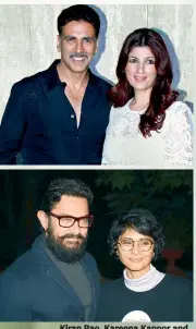  ??  ?? Kiran Rao, Kareena Kapoor and Twinkle Khanna are a few strong women who have always stood up for themselves and others