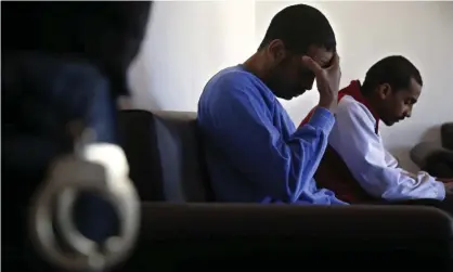  ?? ?? El Shafee Elsheikh, right, was convicted for his part in a hostage-taking scheme. Photograph: Hussein Malla/AP