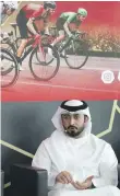  ?? Chris Whiteoak/ The National ?? Cycling federation president Osama Al Shafar is optimistic about the UAE Tour’s future growth