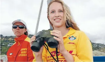  ??  ?? Checking it out: Helen Steenberge­n (left) and Lisa Schrickel of the Nelson Surf Life Saving team.
For further details on the Nelson Surf Life Saving Club visit nelsonslsc.org.nz/ index