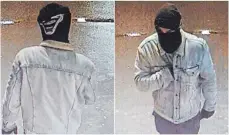  ?? FOTOS: POLIZEI ?? Die Polizei sucht immer noch nach diesem Mann, der am Montag eine Tankstelle berauben wollte und mehrere Menschen angegangen ist.