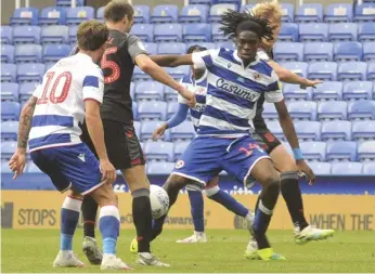  ?? Picture: Steve Smyth ?? Ovie Ejaria in action for the Royals against Stoke City.
