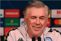  ??  ?? LEADER Carlo Ancelotti (59), prima stagione alla guida del Napoli AFP