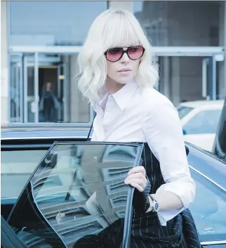 ?? JONATHAN PRIME/FOCUS FEATURES ?? Charlize Theron stars as spy operative Lorraine Broughton in the new action flick Atomic Blonde, based on the graphic novel The Coldest City.