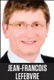  ??  ?? JEAN-FRANÇOIS LEFEBVRE Économiste