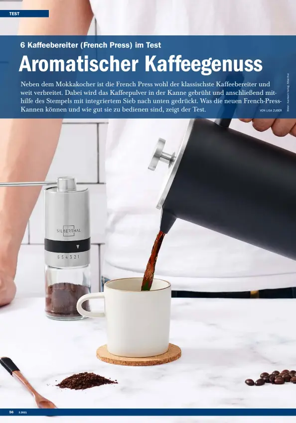 BEEM French Press 1 l acht Tassen Edelstahl