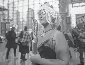  ?? CHARLES SYKES/ INVISION/ AP ?? A Comic Con attendee dresses as Ursula from “The Little Mermaid” at the Jacob K. Javits Convention Center last month in New York.