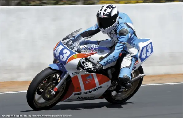  ??  ?? Keo Watson made his long trip from NSW worthwhile with two title wins.