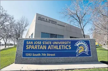  ?? RANDY VAZQUEZ — STAFF ARCHIVES ?? The U.S. Department of Justice has cited San Jose State University’s athletics department for failing to protect women from a trainer’s abuse.