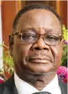  ??  ?? President Mutharika