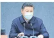  ?? FOTO: DPA ?? Präsident Xi Jinping gibt sich als oberster Virus-bekämpfer.