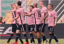  ?? LAPRESSE ?? Il Palermo è quarto a -3 dal Frosinone: domani va a Salerno