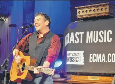  ?? SALLY COLE/GUARDIAN FILE ?? Island singer-songwriter Lennie Gallant, seen here performing on the Folk Stage at the 2017 East Coast Music Awards in Saint John, N.B., says he loves attending the annual event because of the “sense of camaraderi­e” that exists among the musicians...