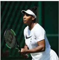  ?? AP/JOHN WALTON ?? Seven-time Wimbledon champion Serena Williams returns to action after missing last year’s tournament because she was pregnant.