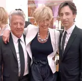 ??  ?? The old master: Hoffman with Emma Thompson and Noah Baumbach