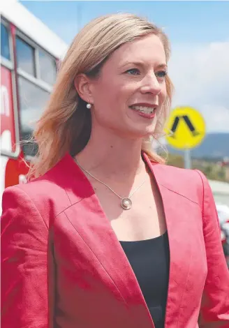  ??  ?? Opposition Leader Rebecca White replaced Bryan Green as Labor leader in March last year. Picture: LUKE BOWDEN