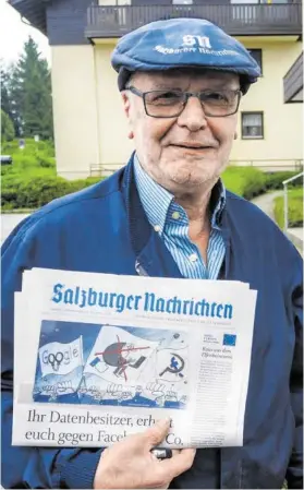  ?? BILD: SN/PRLIC ?? Engelbert Grössinger: „Will zustellen, solange ich kann.“