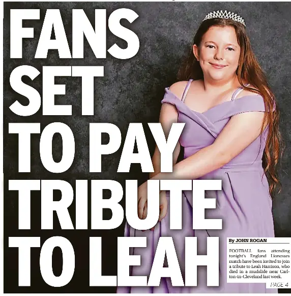 FANS SET TO PAY TRIBUTE TO LEAH - PressReader