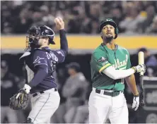  ?? Carlos Avila Gonzalez / The Chronicle 2019 ?? Shortstop Marcus Semien and the A’s have struck out in consecutiv­e wildcard games after 97win seasons.